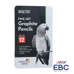 BRUSTRO Fine Art Graphite Pencil Set Of 12